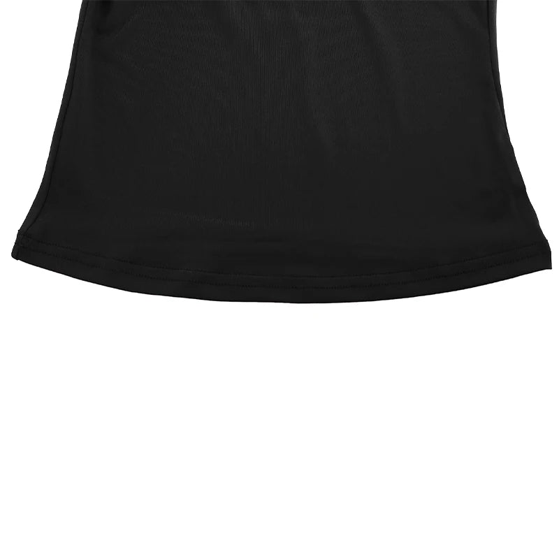 Gilet da donna estate senza maniche petto basso Top