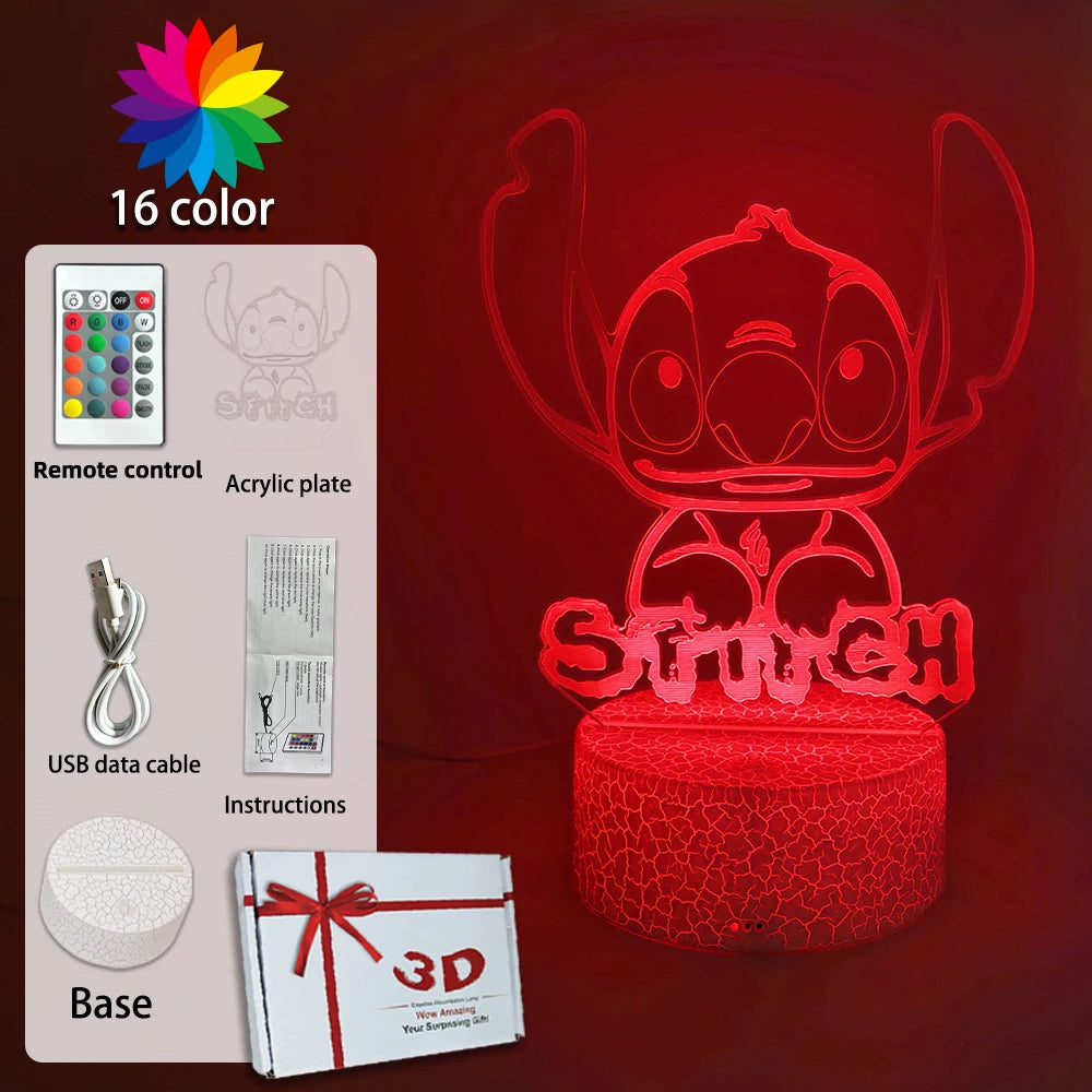 Lampada STITCH  LED Luce notturna Telecomando Smart Touch