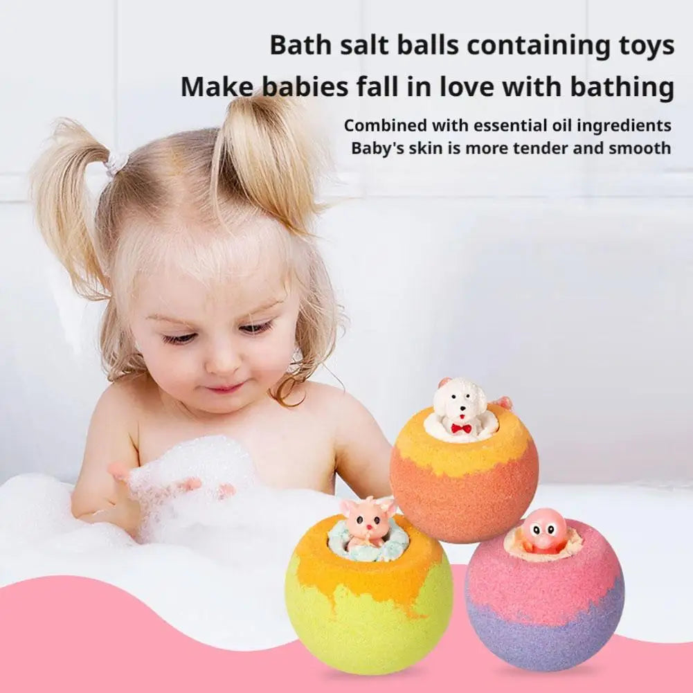 Bombe da bagno per bambini con giocattoli a sorpresa all’interno