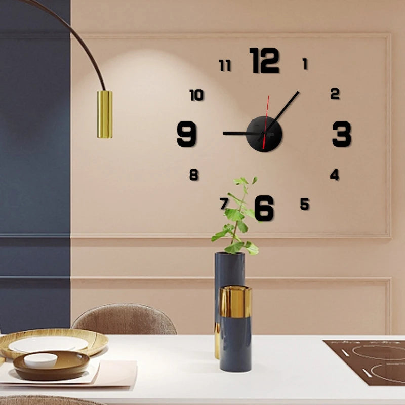 3D Orologio  senza cornice fai da te appeso a parete