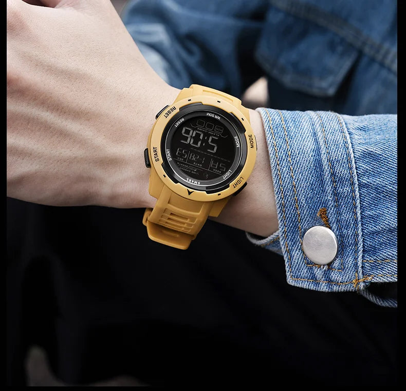 SMAEL Orologi da polso sportivi a LED Orologio impermeabile da uomo