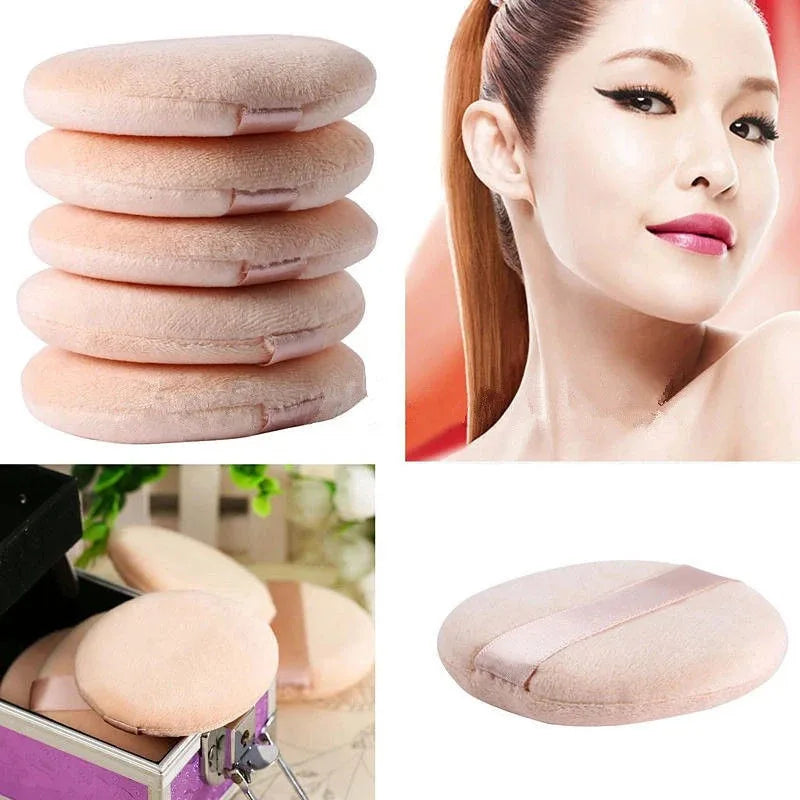 5-40 pezzi Round Facial Powder Spugnetta portatile morbida cosmetico puff per l’applicazione del trucco