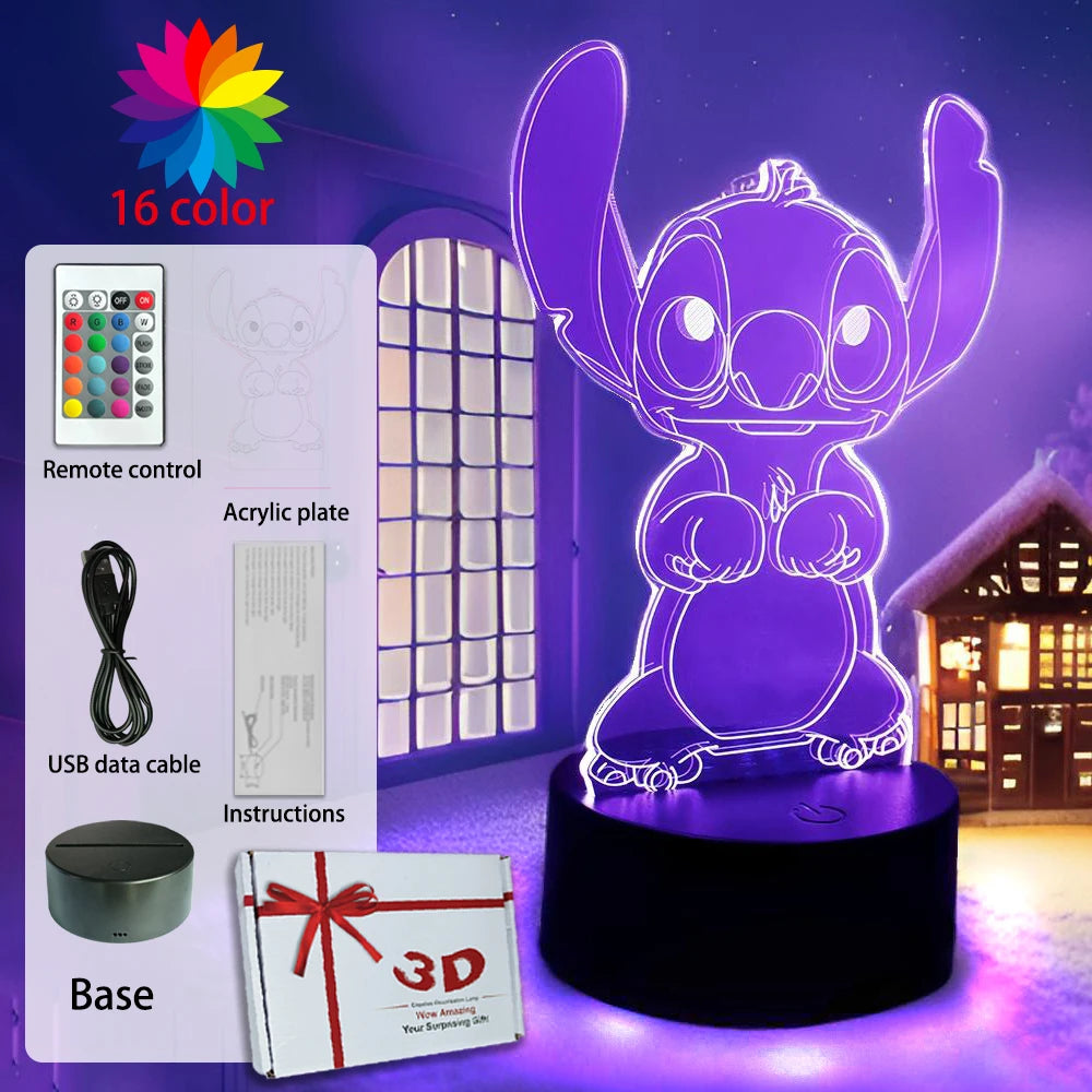 Lampada STITCH  LED Luce notturna Telecomando Smart Touch