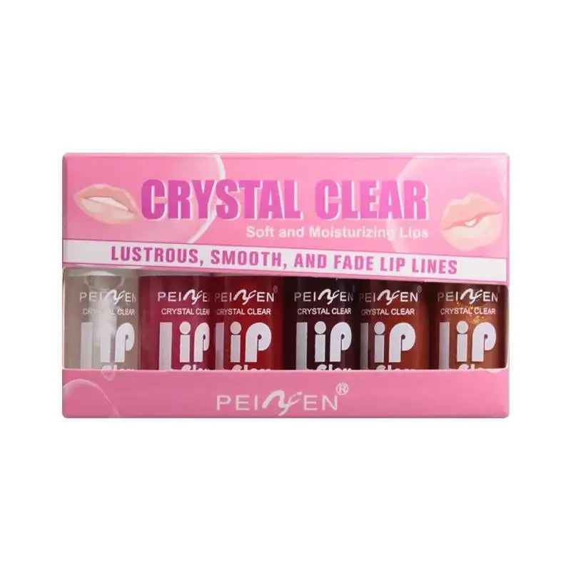 6 pezzi Glass Lip Gloss Set Idratante