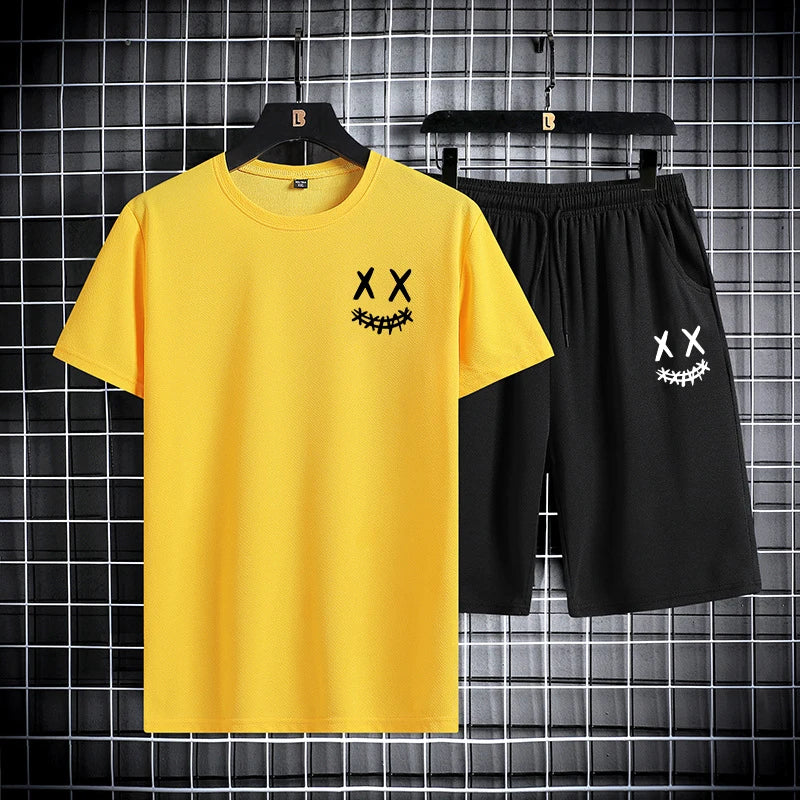 Set da Uomo T-shirt slim fit + pantaloncini