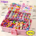 Set da 718 pezzi accessori per capelli per bambine