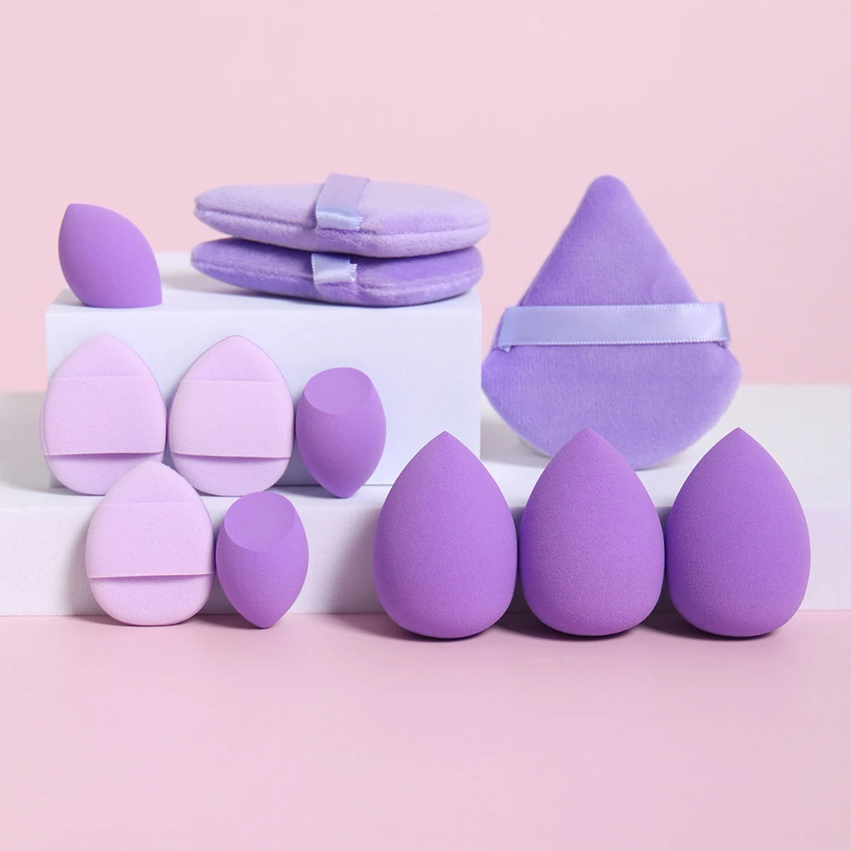 Set 12 Pz di spugne per trucco multiuso, set di diversi colori
