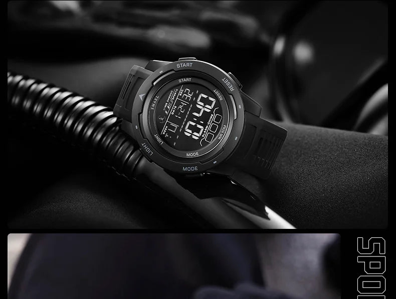 SMAEL Orologi da polso sportivi a LED Orologio impermeabile da uomo