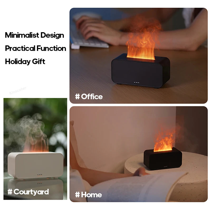 Fiamma colorata Umidificatore d’aria temporizzazione Ultrasonic Cool