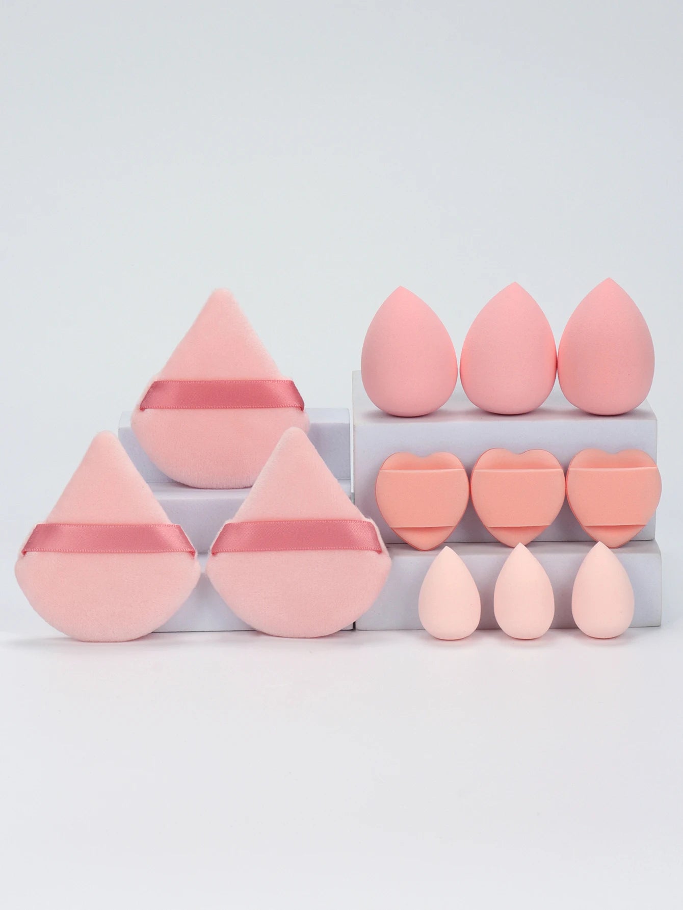 Set 12 Pz di spugne per trucco multiuso, set di diversi colori