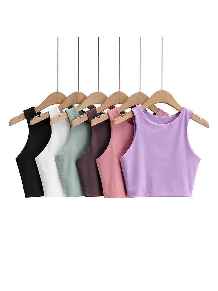 Sexy Slim Senza Maniche Doppio Nylon di buona qualità 6 colori