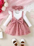 Set vestito per bambina per bambini Princess Dress +Fiocco  0-24 mesi