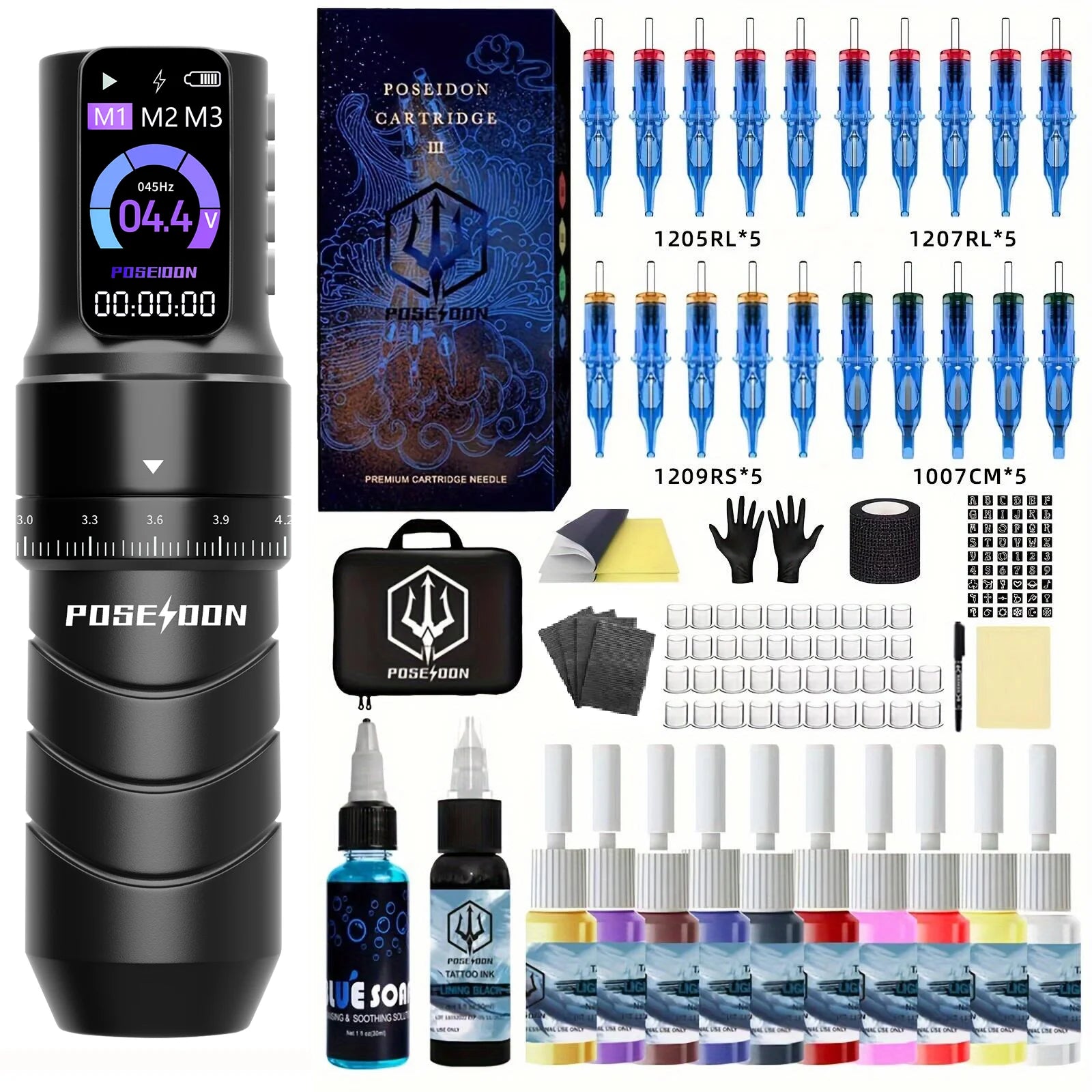 POSEIDON Tattoo Kit di penna per tatuaggi professionali