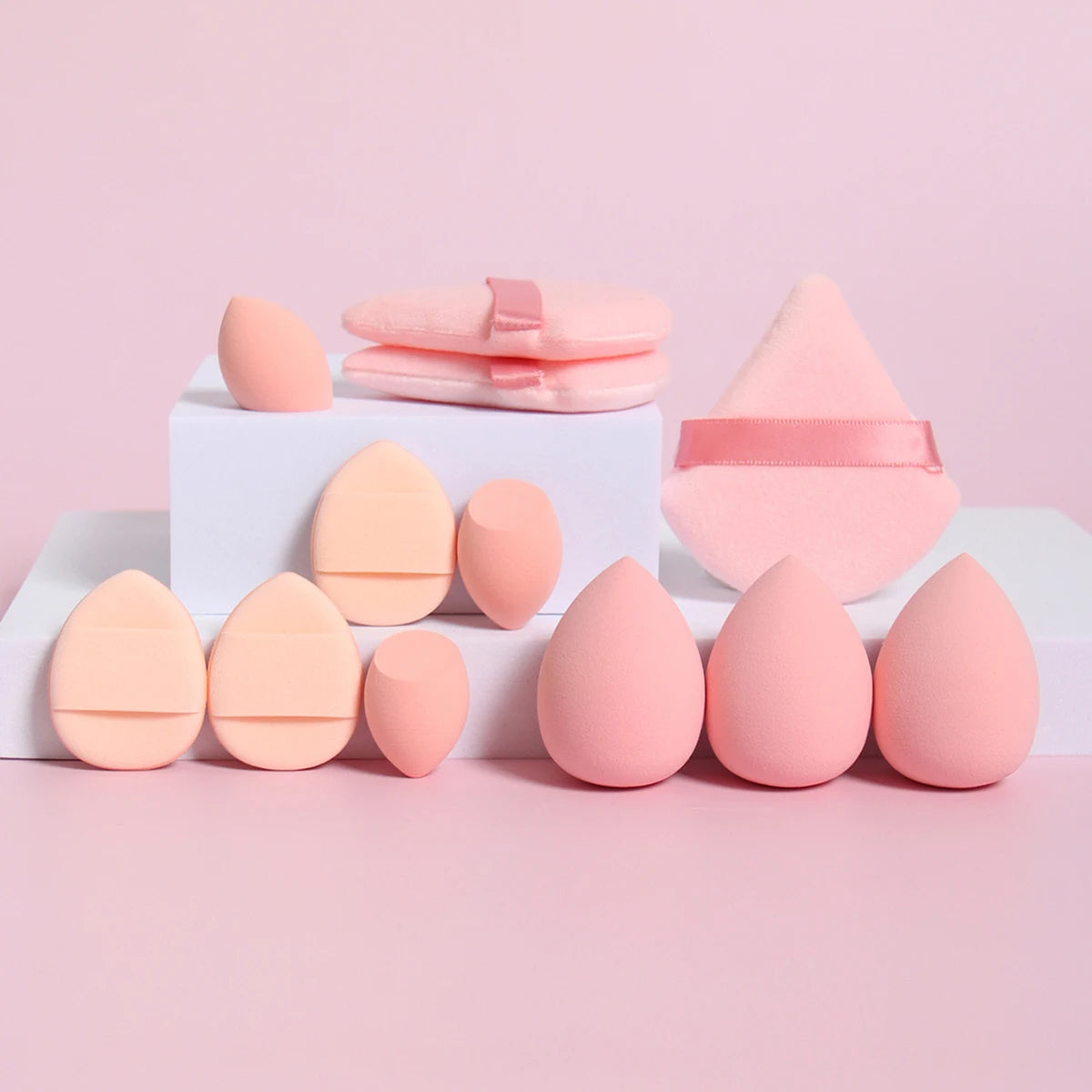 Set 12 Pz di spugne per trucco multiuso, set di diversi colori