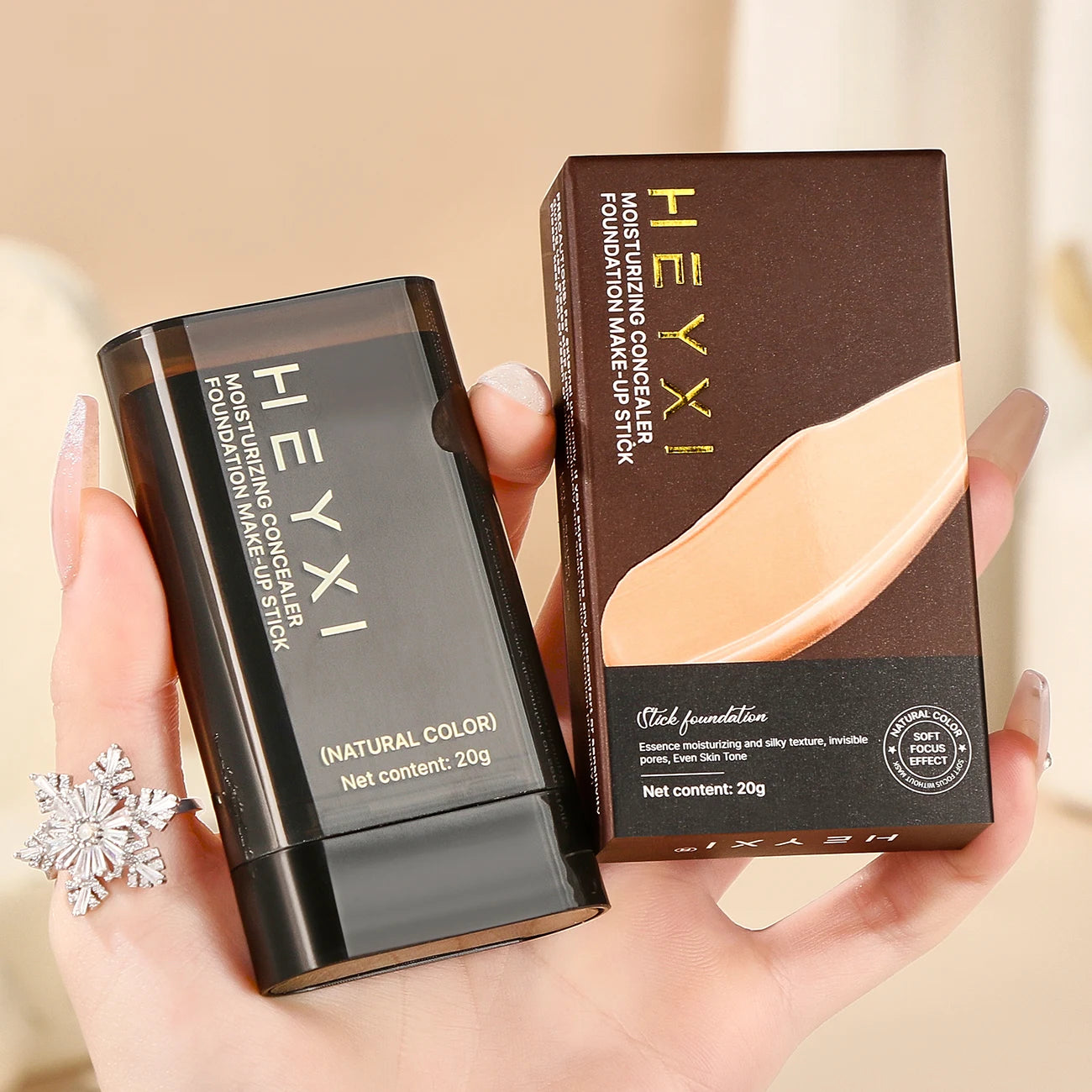 Fondotinta trucco Stick correttore superficie opaca, tutti i tipi di pelle, idrata per creare un trucco di base naturale