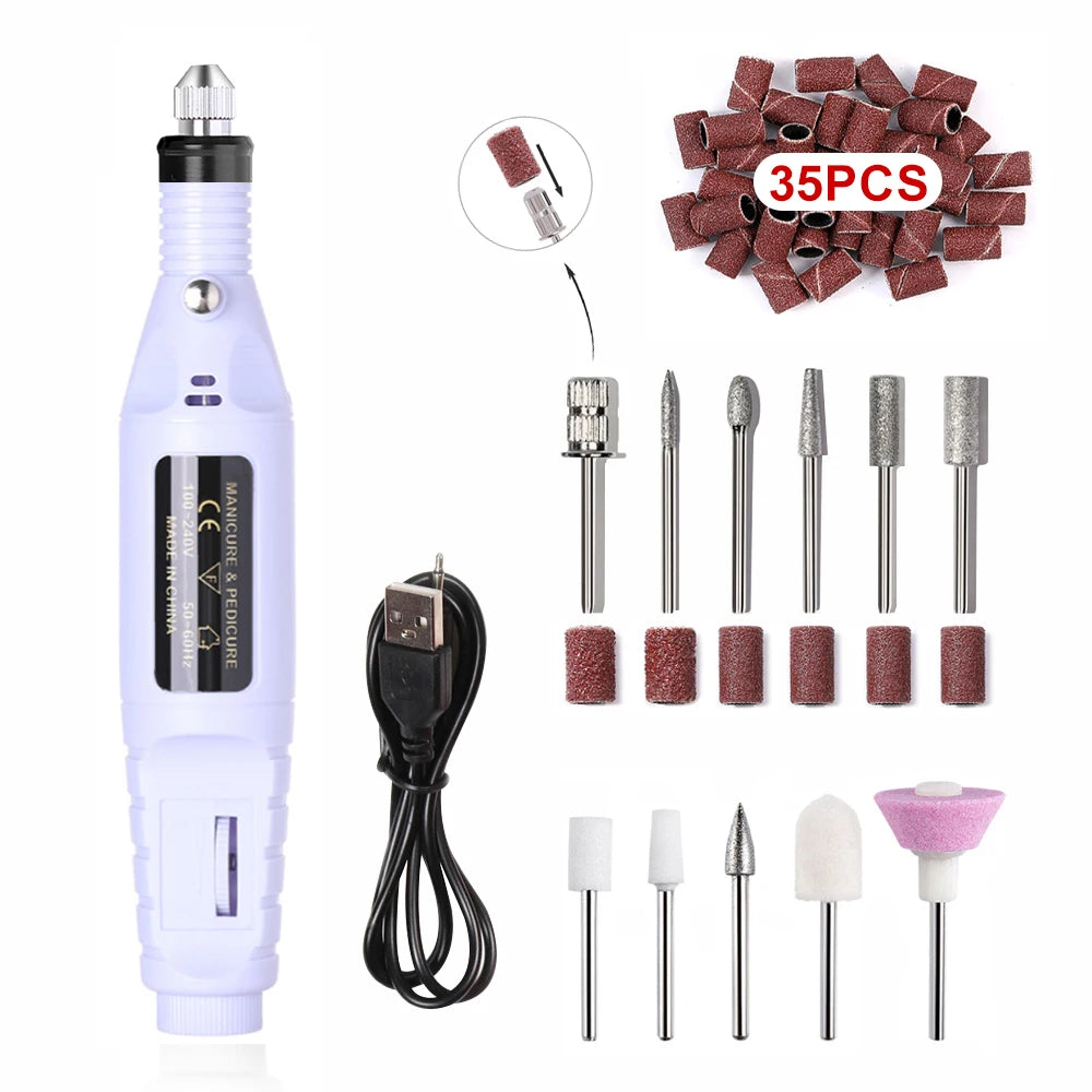 Trapano per unghie elettrico + Set fresatura
