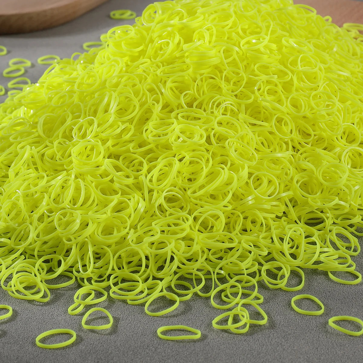 1000/2000Pcs mini elastici diversi colori