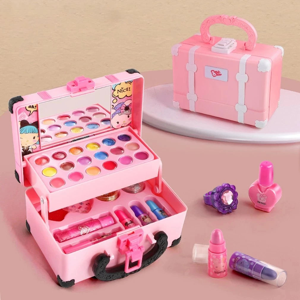 Trucco per bambini Cosmetici Finta Scatola da gioco Principessa Trucco Ragazza Set da gioco Rossetto Ombretto Sicurezza Kit non tossico