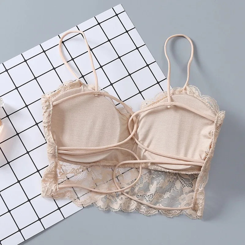 Top in Pizzo Sexy Senza maniche