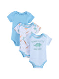 Set di tre pezzi con motivo Baby Body dinosauro dei cartoni animati 0-9 mesi