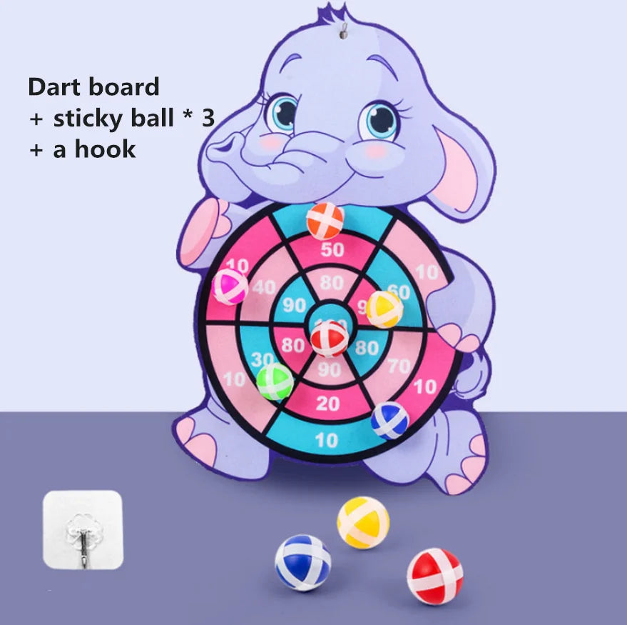 Bersaglio con palla appiccicosa Giocattoli per bambini da 2 a 4 anni Cartoon Animal
