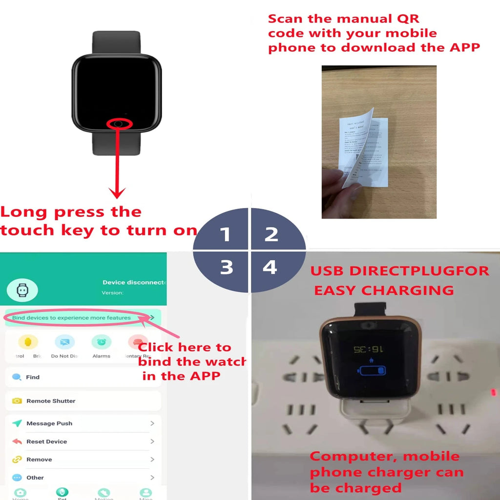 Smartwatch Unisex  per Android IOS