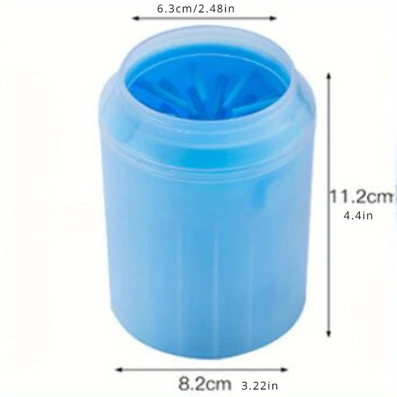 Tazza detergente per zampe di animali Pettini in silicone morbido Portatile