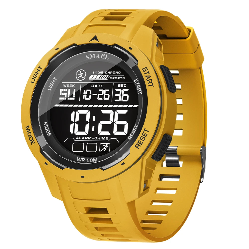 SMAEL Orologi da polso sportivi a LED Orologio impermeabile da uomo