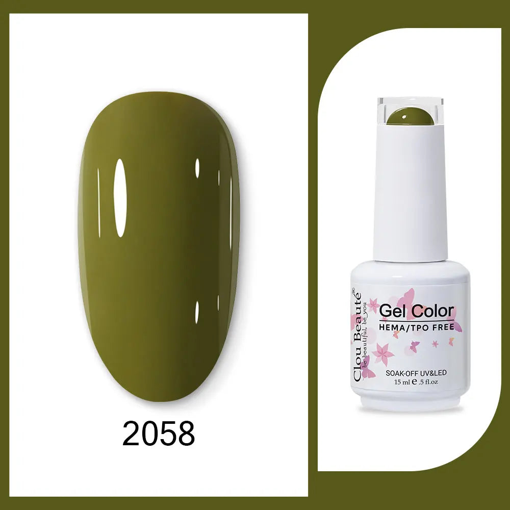 CLOU BEAUTÈ  15/10ml Semipermanente Gel Smalto Unghie 400 colori disponibili