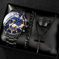 Orologio in lega d’oro romano set completo da uomo