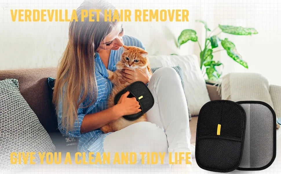 Strumento per la rimozione dei peli degli animali domestici Guanti riutilizzabili