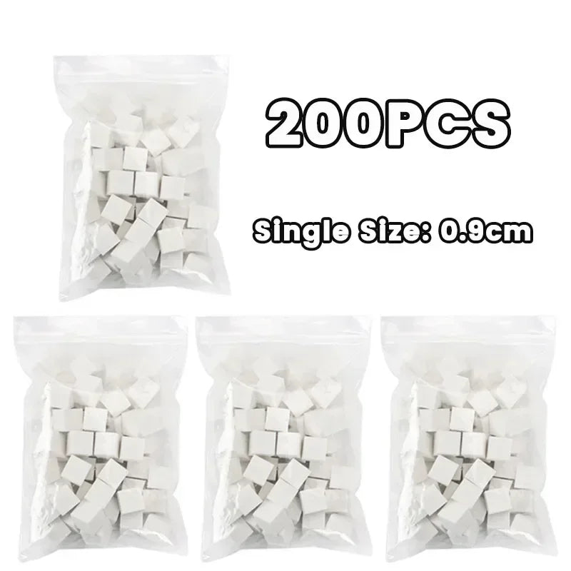 Mini spugna quadrata per nail art con 4 artigli + Set di afferratore in Multiuso vari set 50/100/150/200pz