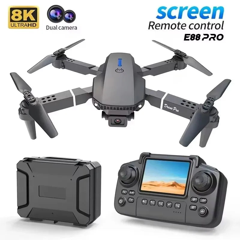 Professional E88 Air Screen Control Drone Wide RC Dron 8K Camera
