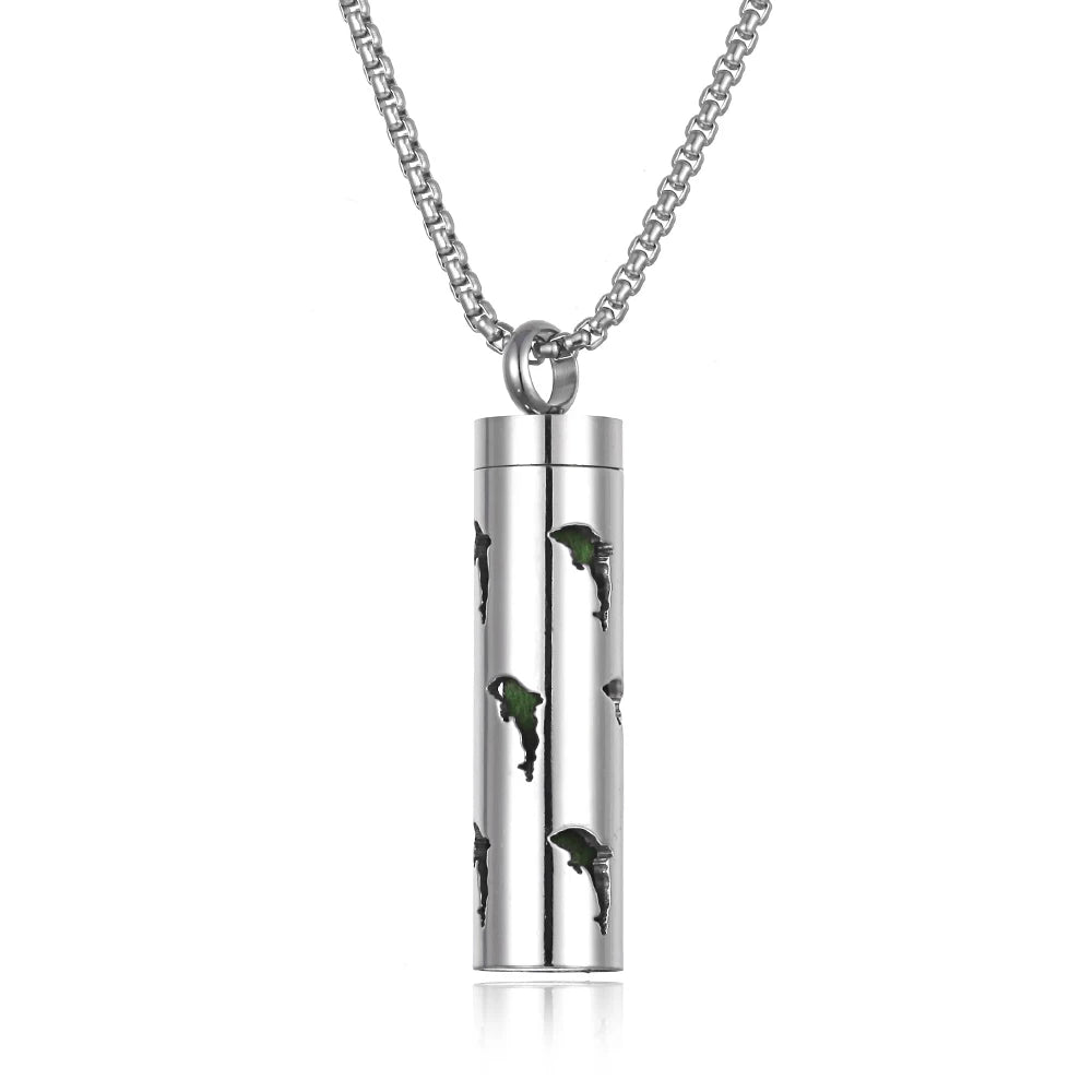 Collana con diffusore di olio essenziale Collana profumata in acciaio inossidabile