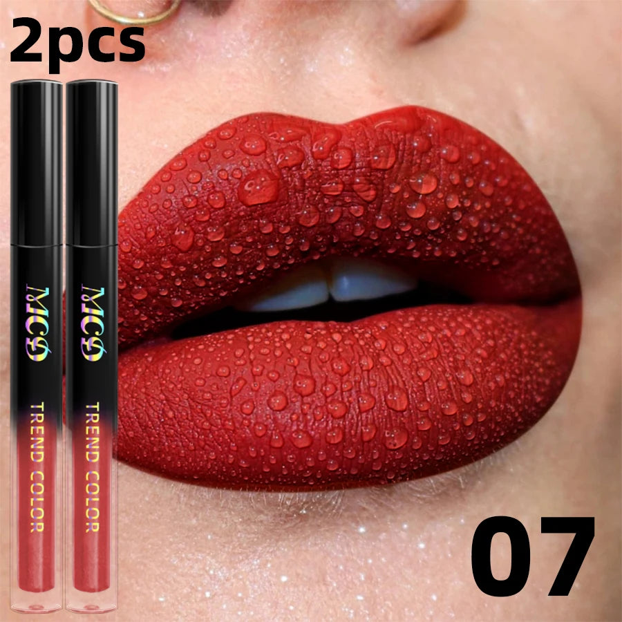Matte Velvet Lip Gloss Impermeabile Rossetto liquido