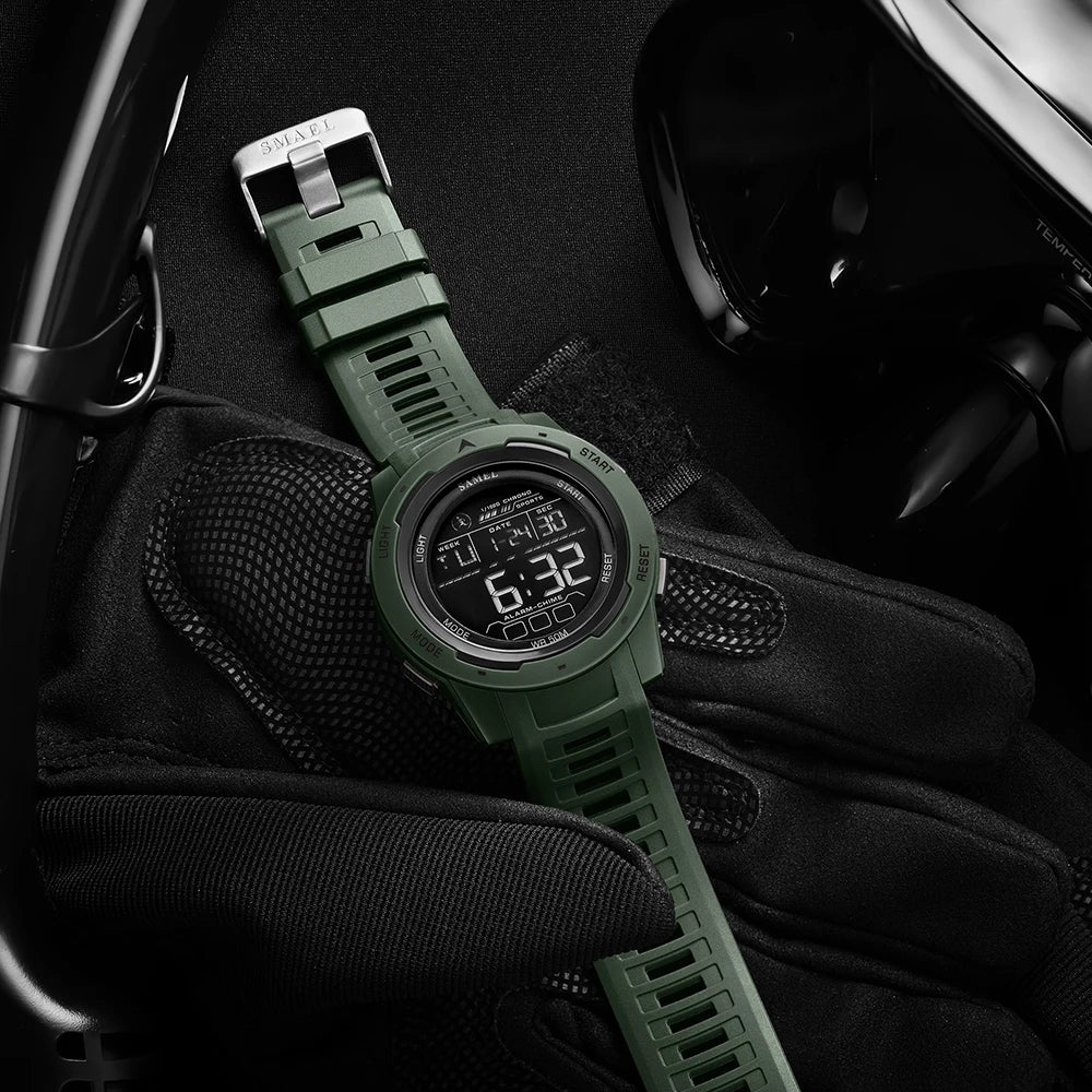 SMAEL Orologi da polso sportivi a LED Orologio impermeabile da uomo