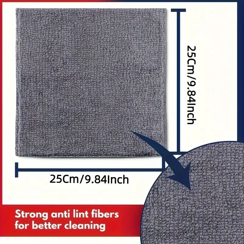 20/50 Pz Panni per la pulizia spessi in microfibra Asciugamani riutilizzabili Assorbenti per la pulizia