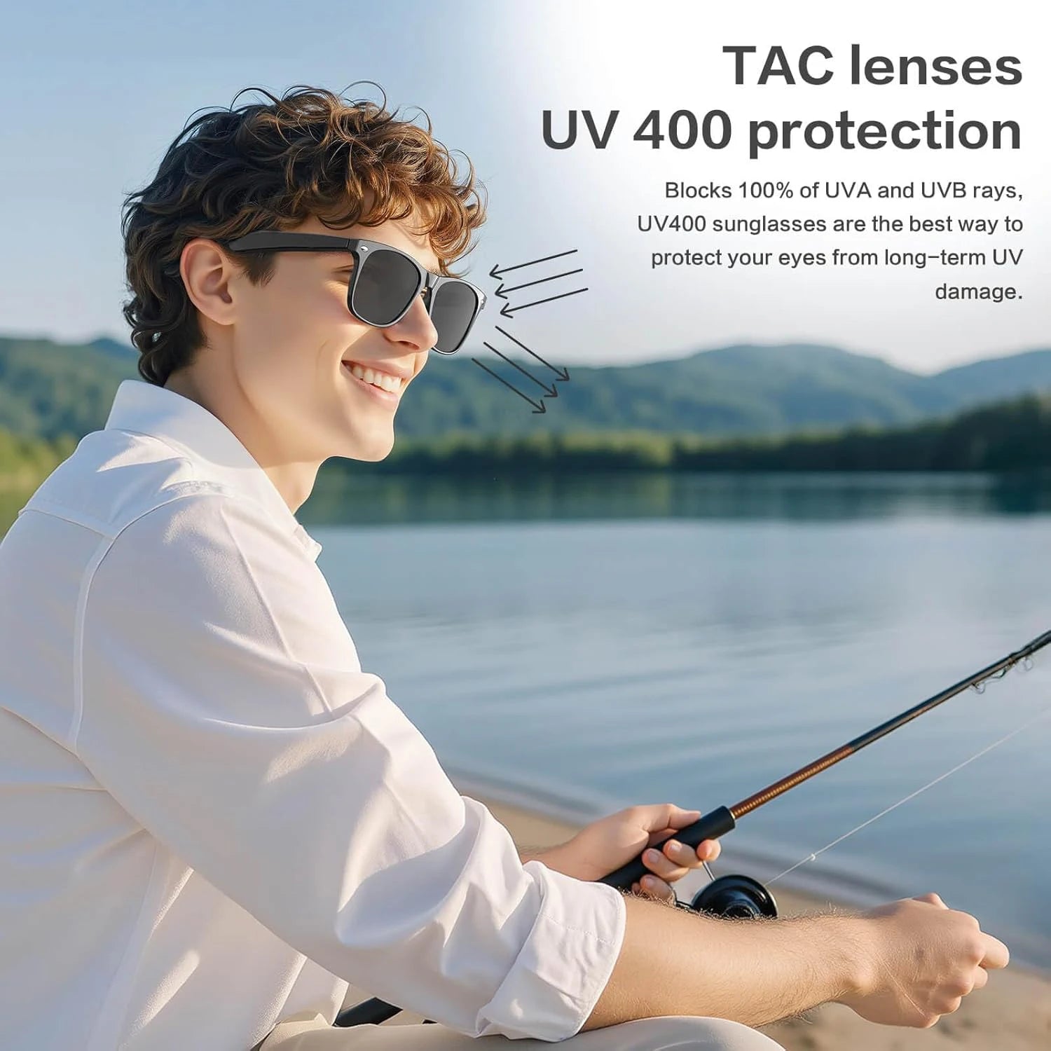 Nuova fotocamera da 800 W Occhiali AI Occhiali di traduzione intelligente che cambiano colore Foto Registrazione video Chiamata impermeabile Occhiali da sole intelligenti