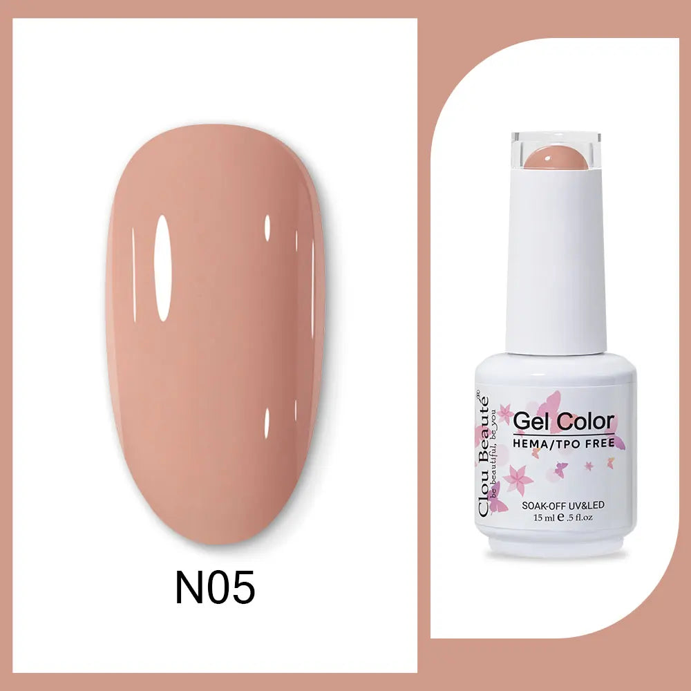 CLOU BEAUTÈ  15/10ml Semipermanente Gel Smalto Unghie 400 colori disponibili