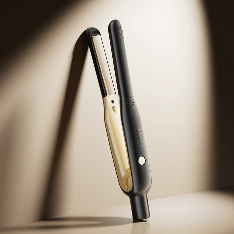 Mini piastra per capelli e bigodino 2 in 1 - Riscaldamento rapido in ceramica 140-220°C