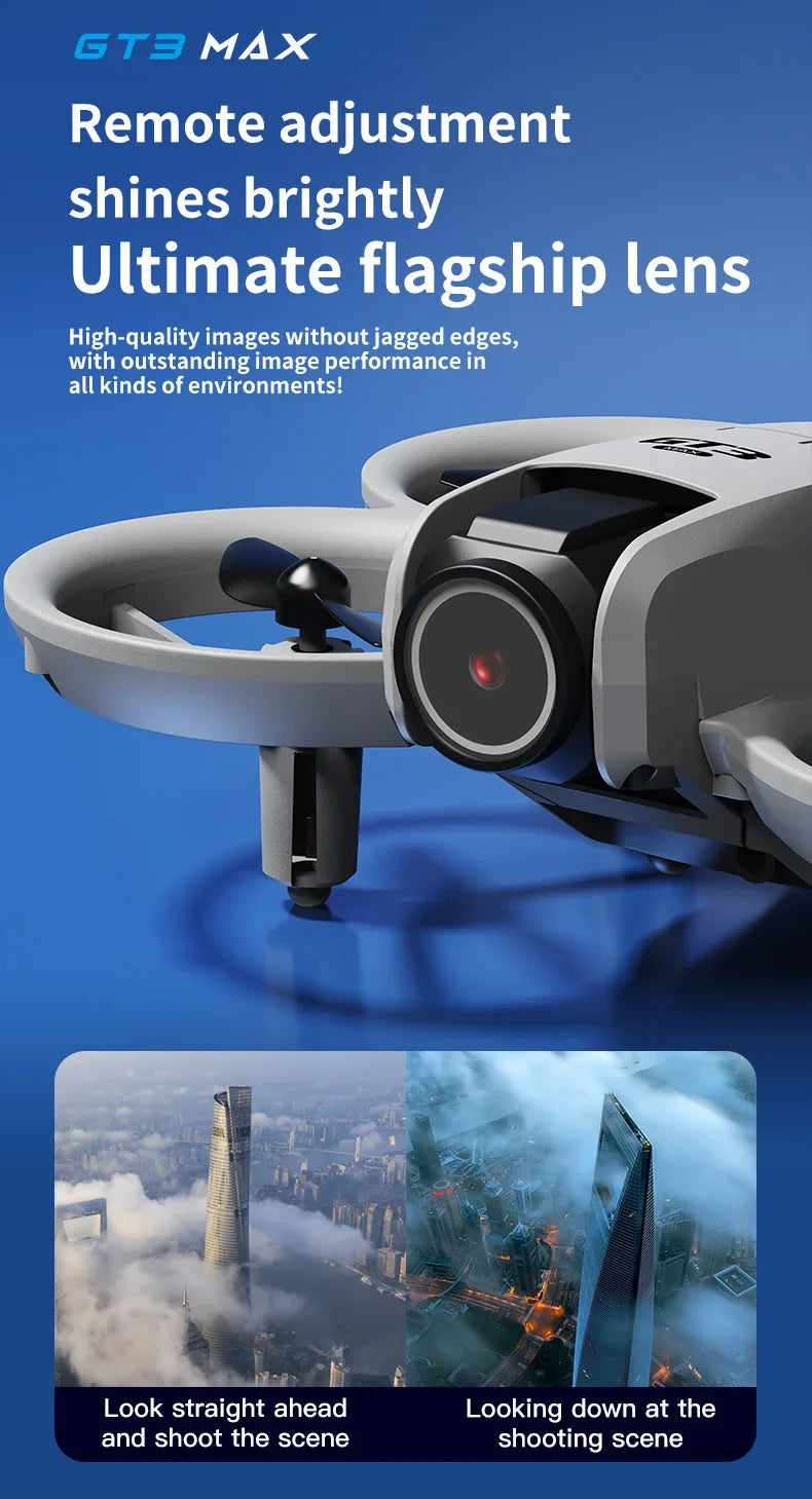 New GT3 MAX Drone 8K HD 4.3” Telecomando Modalita 360° Flip Quadcopter 2 modelli