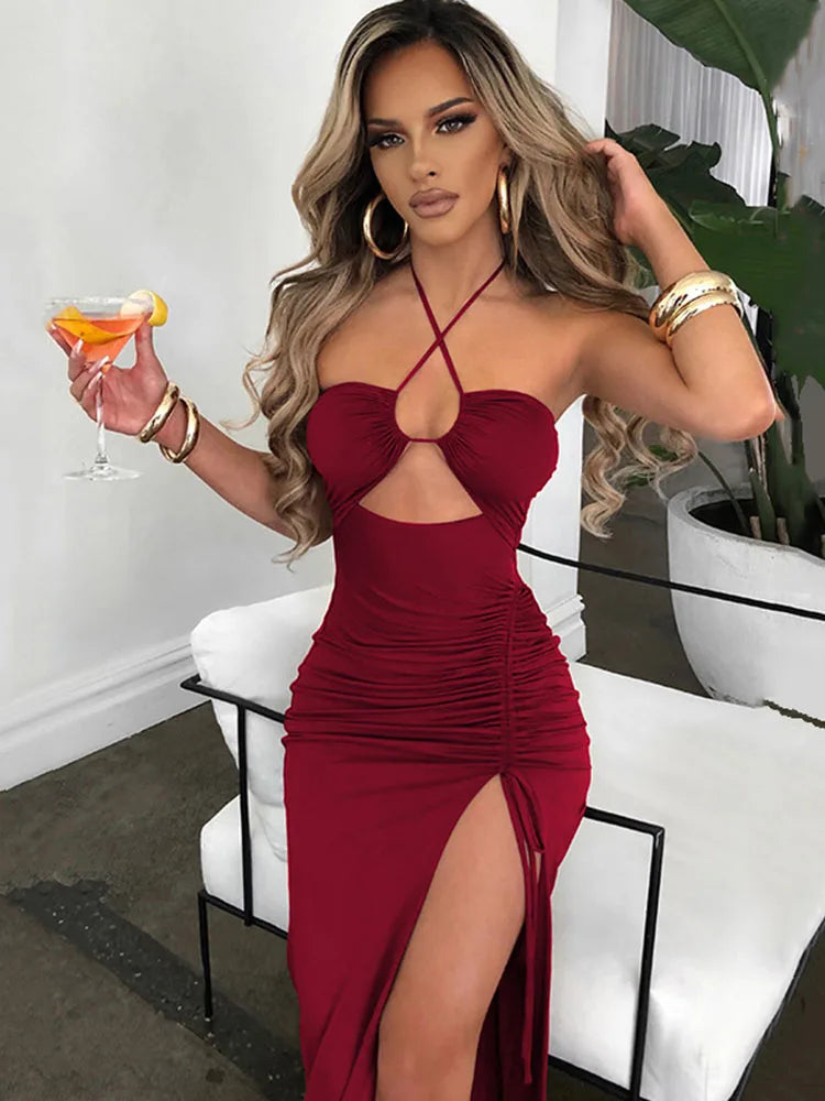 Abito Senza maniche Backless Dresses Slim