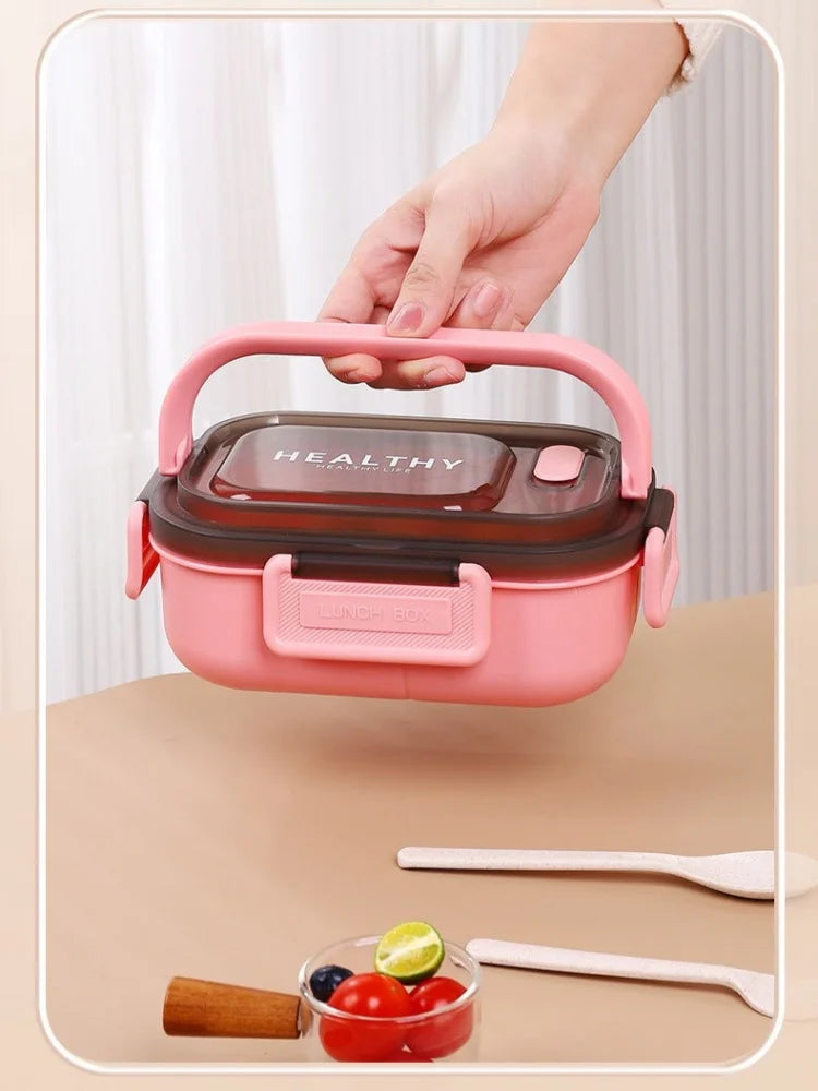 1200ML Box  per il pranzo a doppio strato Scomparto portatile