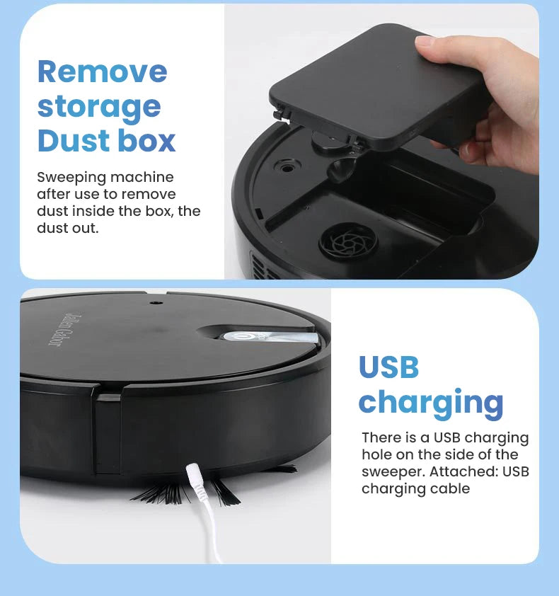 Aspirapolvere robot intelligente senza fili 5 in 1 Multifunzionale Super silenzioso Aspirazione Mop Humidifying per uso domestico Elettrodomestici