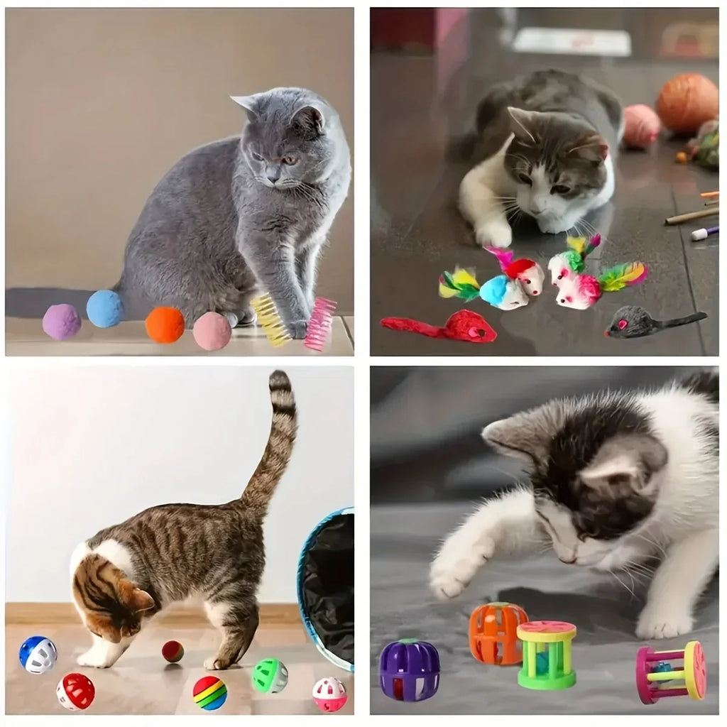 Confezione mista di giocattoli per gatti 14pcs