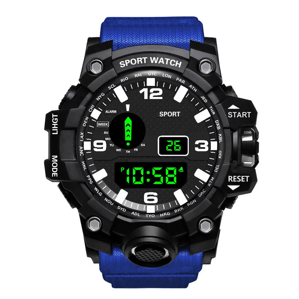 Orologio da uomo Multifunzionale Impermeabile Allarme luminoso
