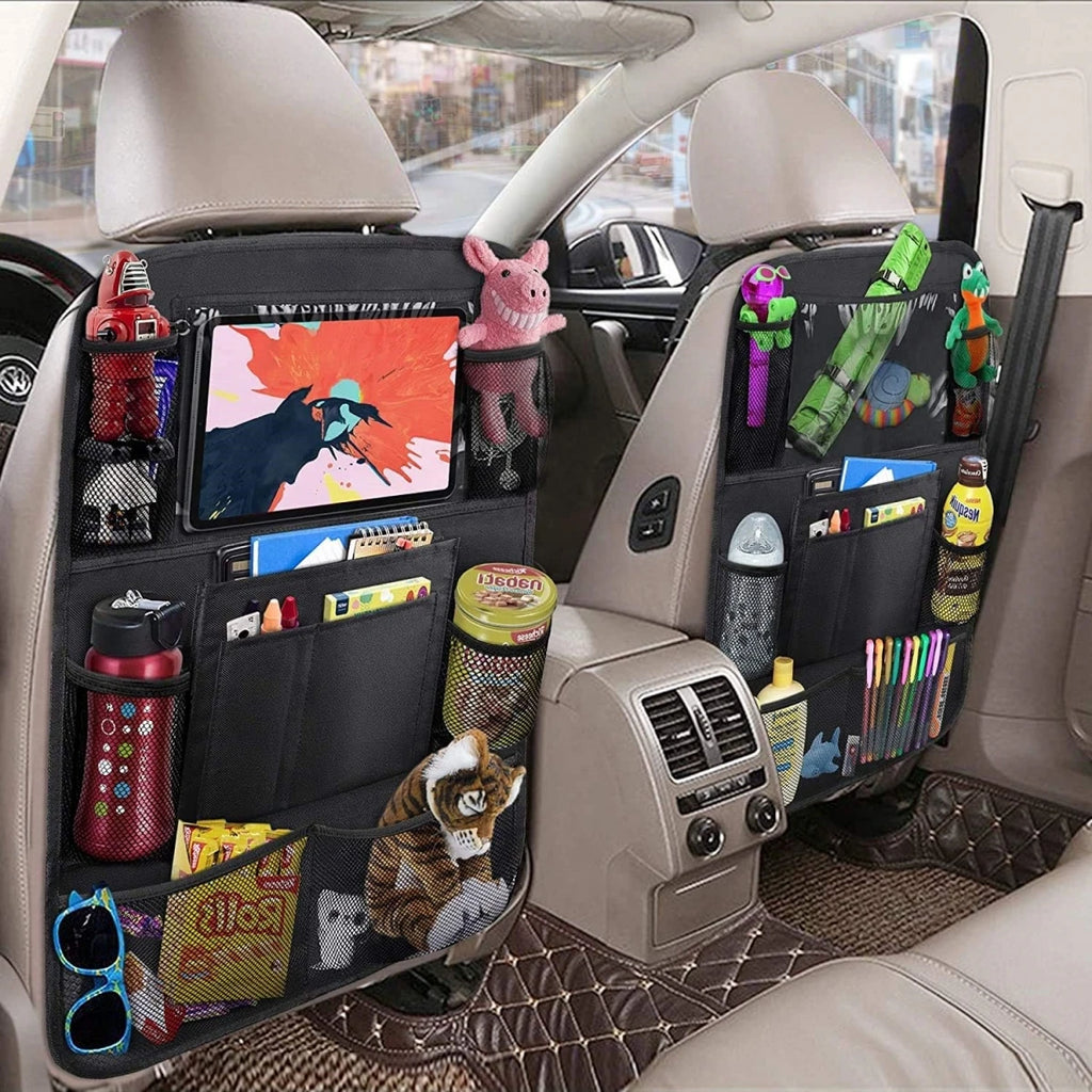 Organizzatore per schienale del seggiolino auto, 10 tasche portaoggetti