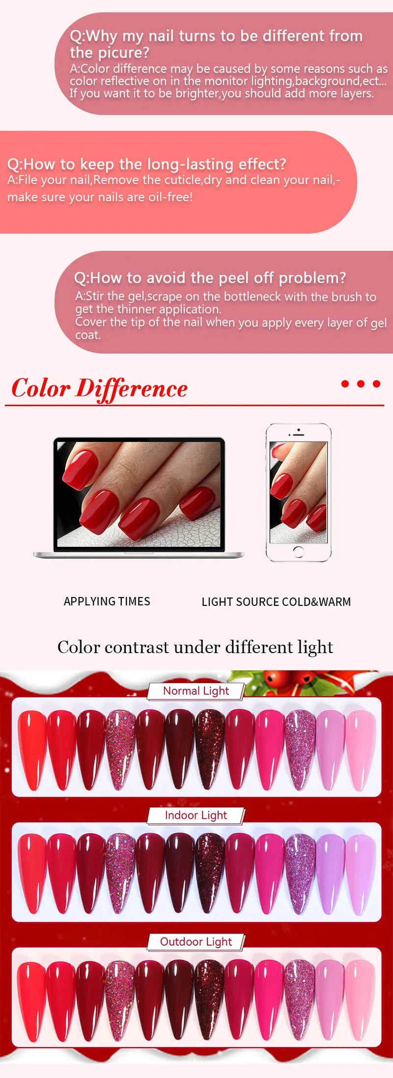 LILYCUTE 6Pcs/set 7ml Series Gel Smalto 125 Colori disponibili