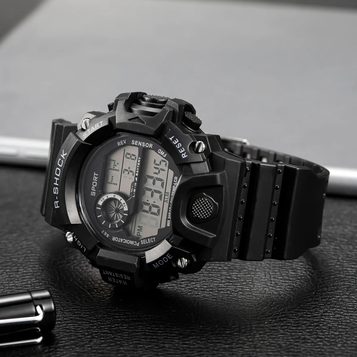 Orologio da uomo Multifunzionale Impermeabile Allarme luminoso