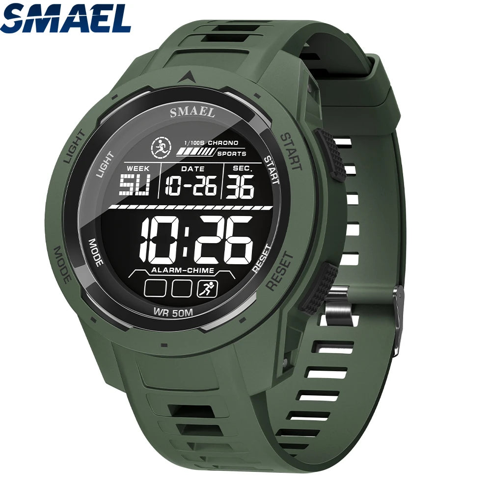 SMAEL Orologi da polso sportivi a LED Orologio impermeabile da uomo